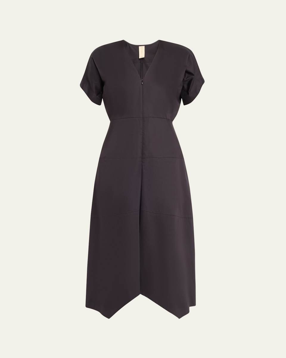 Aissa Joi Handkerchief Midi Dress